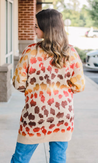 Leafy Leopard Cardigan