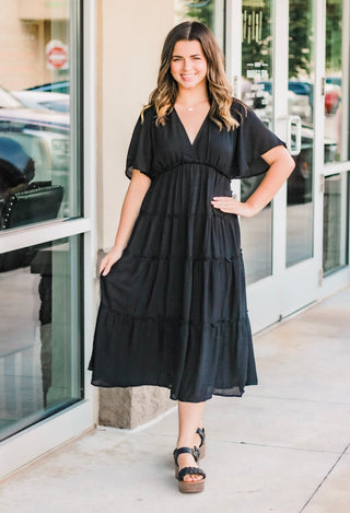 Always Classic Black Maxi Dress