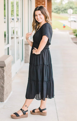 Always Classic Black Maxi Dress