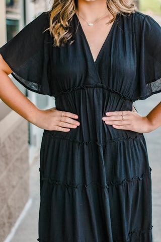 Always Classic Black Maxi Dress