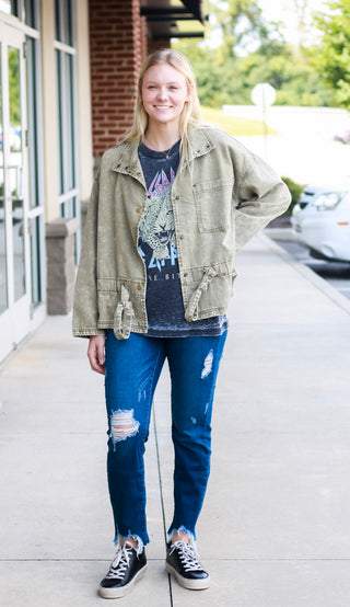 Here we Go Jacket in Olive