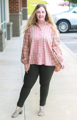 Stay Country Flannel Top