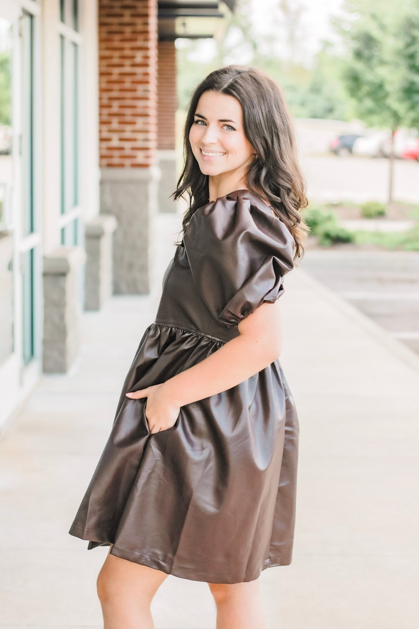 allure leather dress Lea Allure Leather Dress