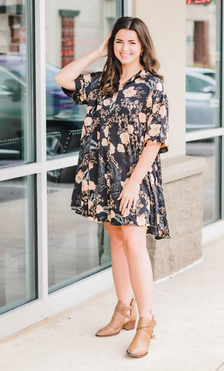 So Satin Dress in Black