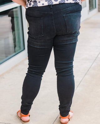 Take me Back Long Length Black Judy Blue Skinny Jeans