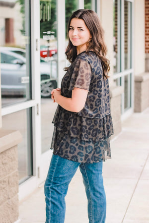 Layered in Leopard Top