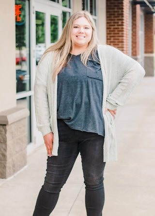 Now's the Time Cardigan in Sage