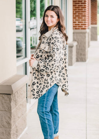 You're the One That I Want Vintage Leopard Shacket