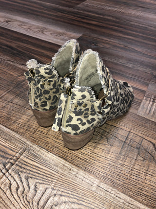 Very G Leopard Booties - Open Toe