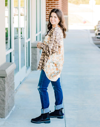 Stand Out Floral Satin Blouse