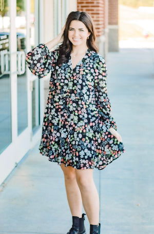 Express Yourself Fall Floral in Black