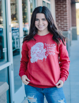 Holly Dolly Christmas Sweatshirt