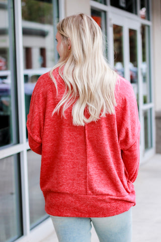Comfy & Cute Sweater in Red