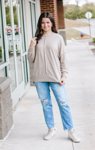 Comfy & Cute Sweater in Cocoa