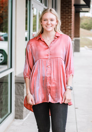 Shimmering Fun in Orange Clay