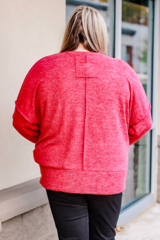 Comfy & Cute Sweater in Red