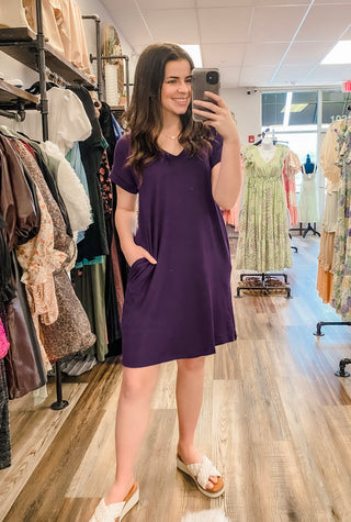 Purple Please T-Shirt Dress