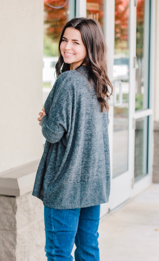 What You Say of Me Charcoal Sweater