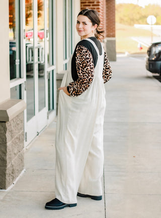 Back in Oatmeal Jumpsuit