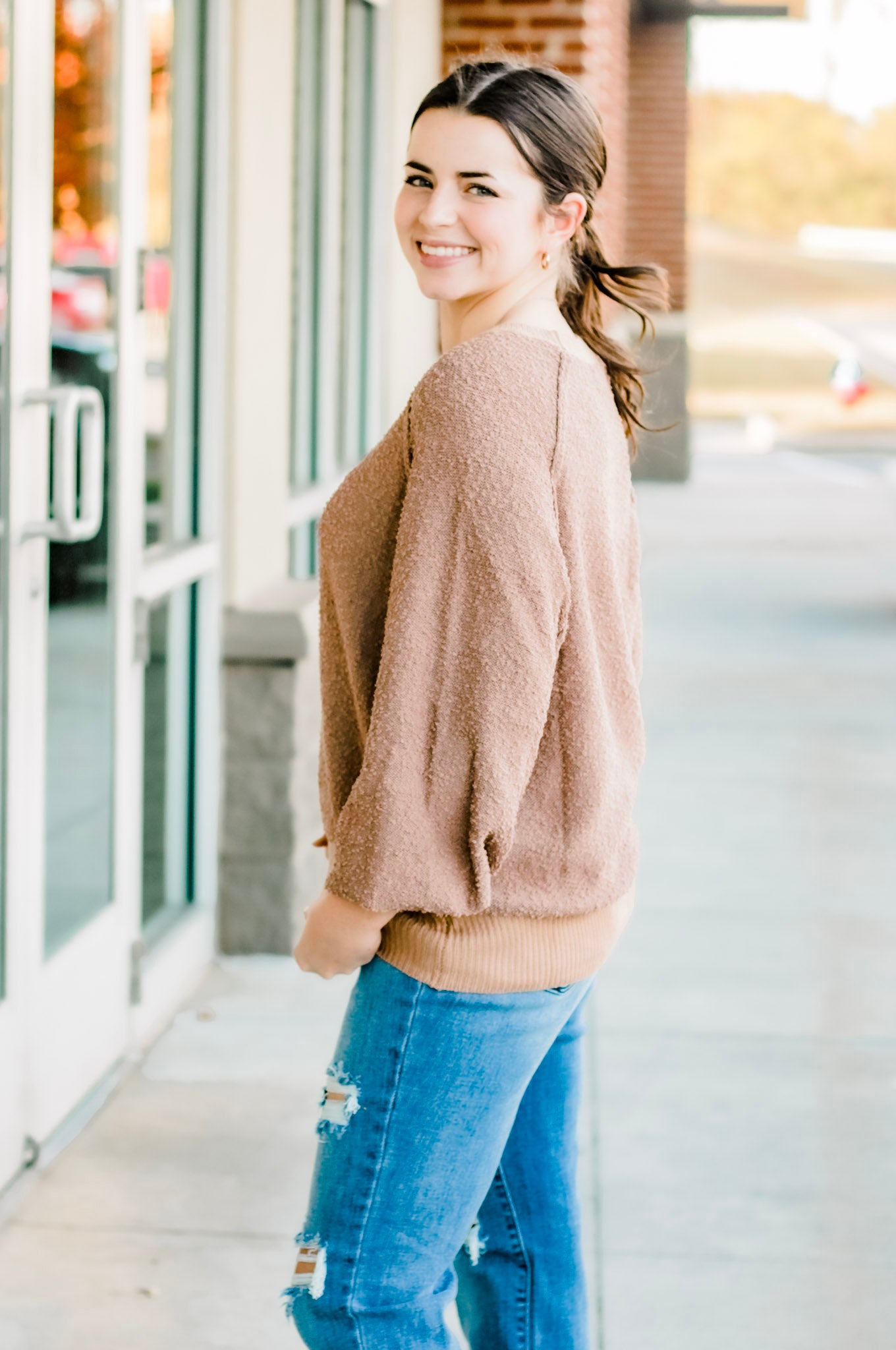 Home Away from Home Cozy Sweater in Mocha