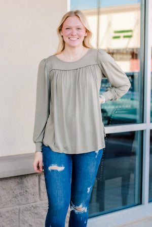 Take Comfort in This Olive Top