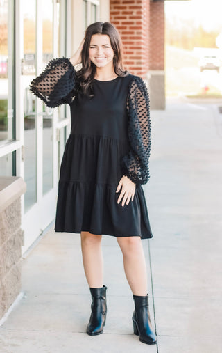 Just a Little Extra Black Dress