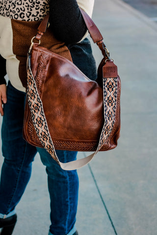 Jen & Co Aris Whipstitch Hobo/Crossbody