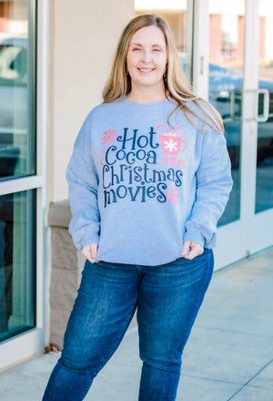 Hot Cocoa & Christmas Movies Sweatshirt