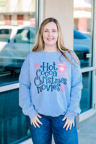 Hot Cocoa & Christmas Movies Sweatshirt