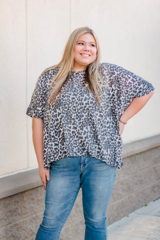 Count Me In Leopard Top