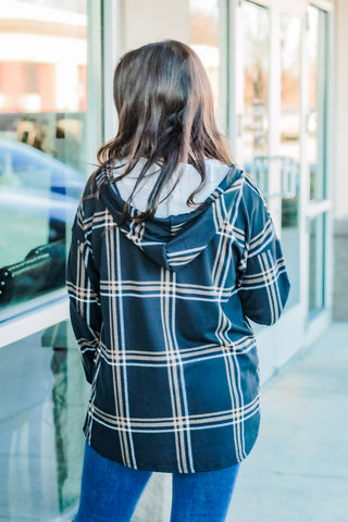 Pleased with Plaid Hoodie