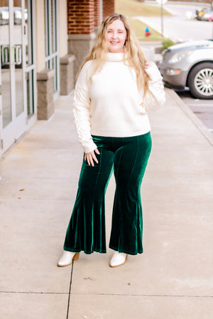 Smarty Pants Velvet in Emerald
