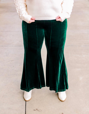Smarty Pants Velvet in Emerald