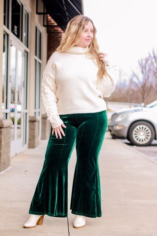 Smarty Pants Velvet in Emerald