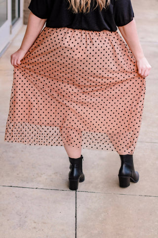 Diva Girl Maxi Skirt in Cappuccino Mix