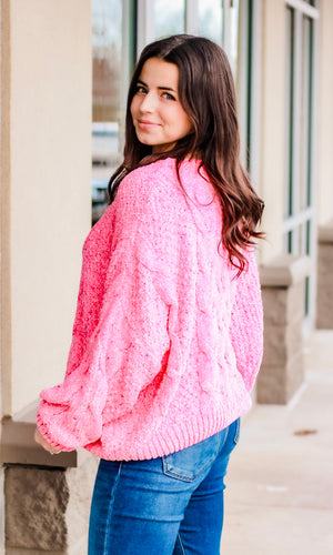 Such a Sweetheart Pink Sweater