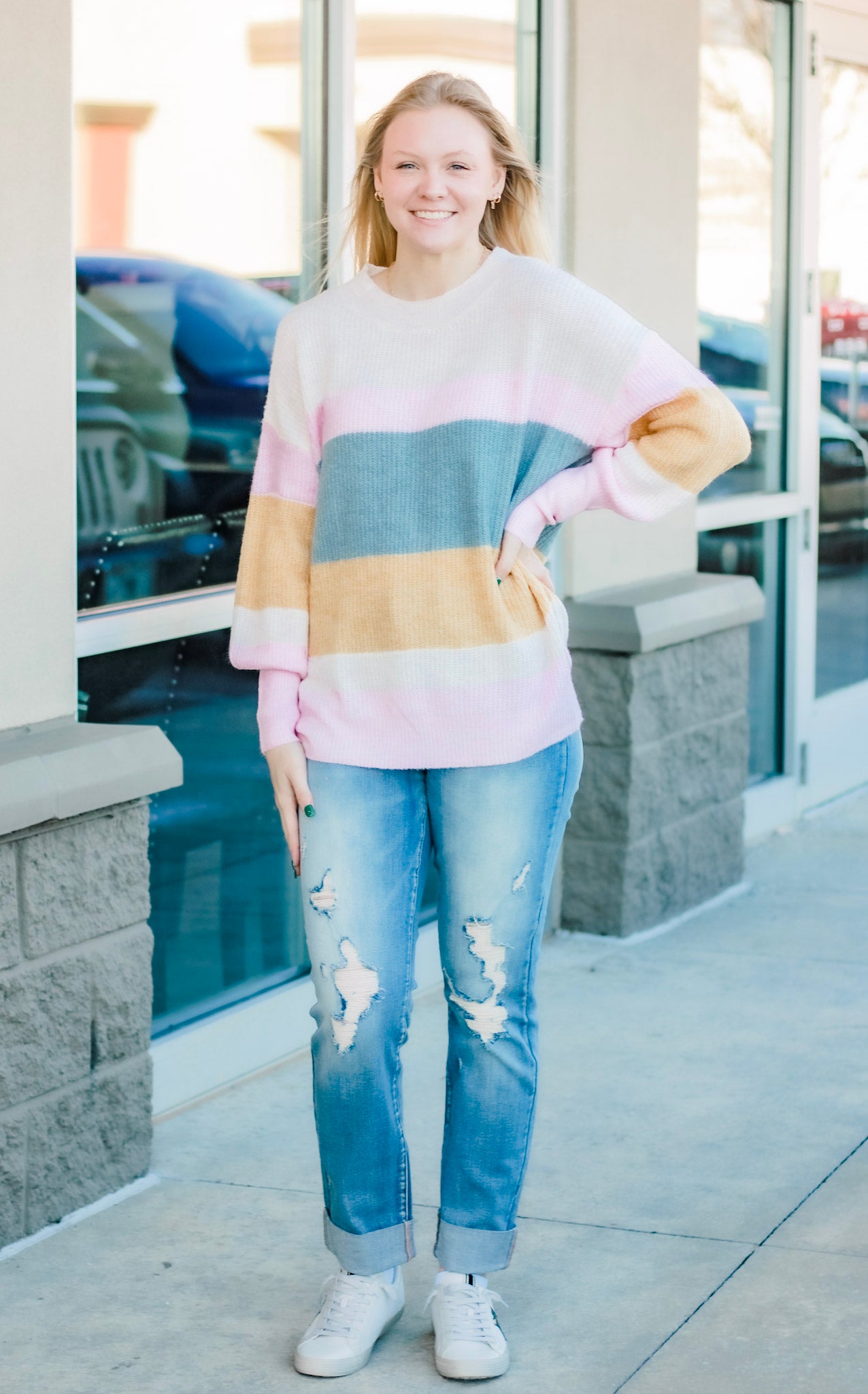 I Want Candy Striped Sweater