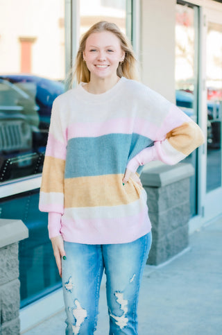 I Want Candy Striped Sweater