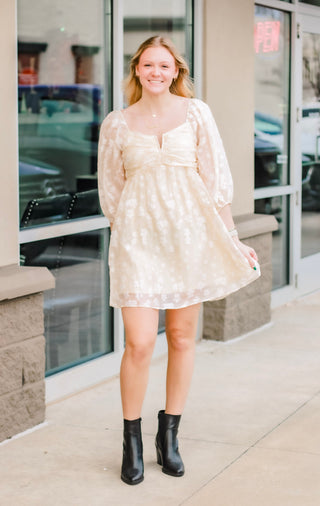 Classy Darling Champagne Dress