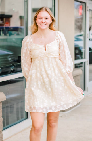 Classy Darling Champagne Dress