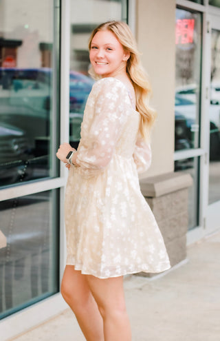 Classy Darling Champagne Dress