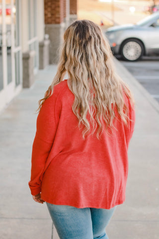 She's the One Brushed Hacci Top