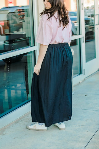 Dressed for Success Maxi Skirt in Black