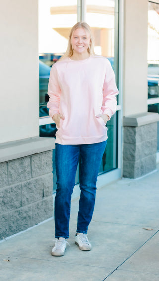 Make Me Blush Sweatshirt with Pockets