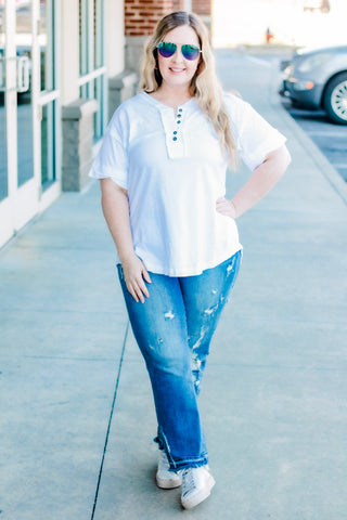 It's the Small Things Basic Top in White
