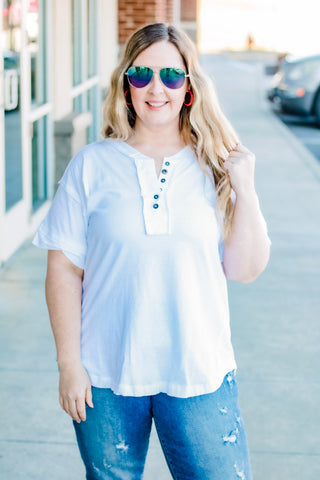 It's the Small Things Basic Top in White