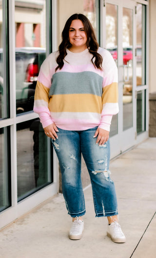 I Want Candy Striped Sweater