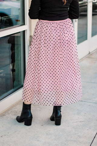 Diva Girl Maxi Skirt in Blush
