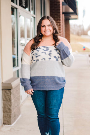 Wild About Life Sweater in Blue