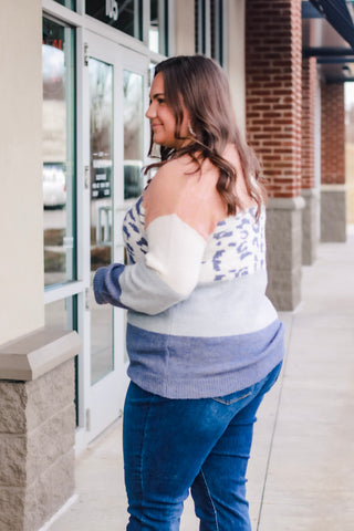 Wild About Life Sweater in Blue